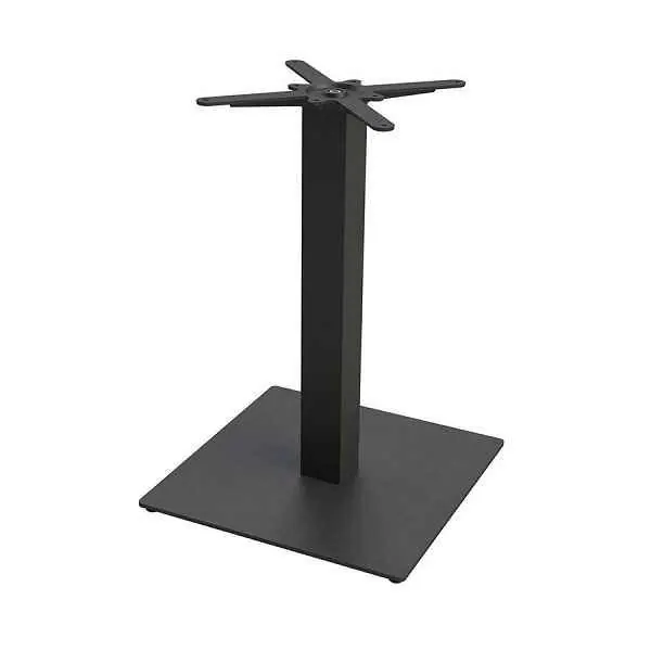 Boston Sleek Large Square Black Table Base - Height Options