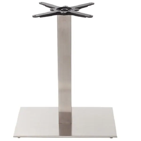 Carlton-D B3 Large Brushed Chrome Dining Table Bases - Square