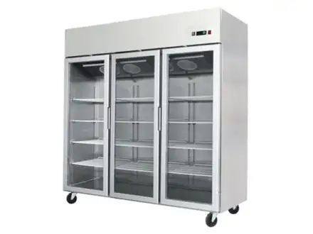 Atosa Slimline Glass Door Upright Display Fridge – Triple Door