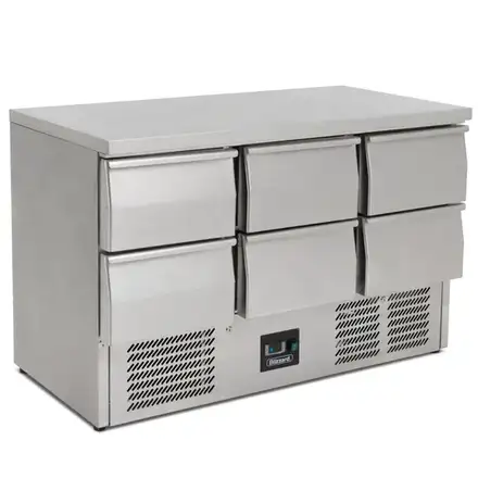 Blizzard BCC3-6D Compact Six Drawer Counter Refrigerator