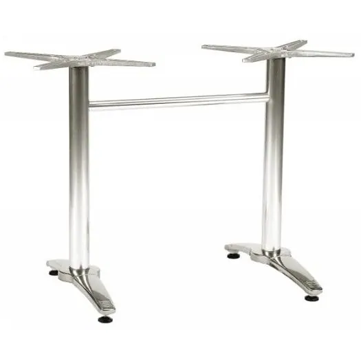 Breeze Rectangular Bistro Table Legs - Outdoor Stainless Steel