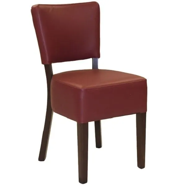 Ohio Upholstered Dining Chairs - Walnut / Beige, Brown, Burgundy