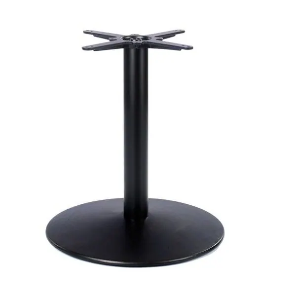 Dome Black Medium Round Table Base - Coffee Height
