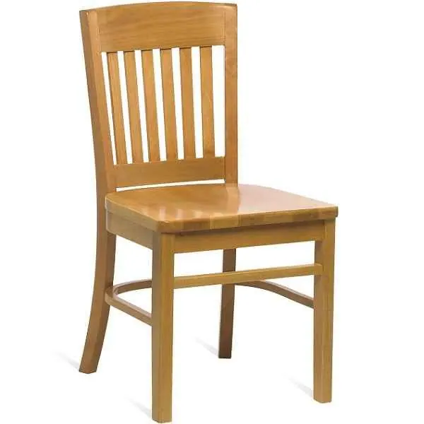 Boston Solid Wood Heavy Duty Restaurant Chairs - Natural Beech Finish