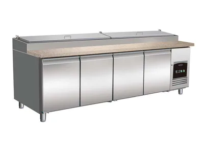 CombiSteel 7450.0450 Saladette 4 Doors 12 × 1/3 GN Container