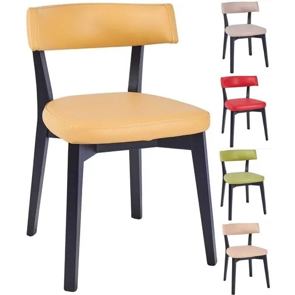Christa Restaurant Chairs - Corn, Stone, Red, Latte, Lime