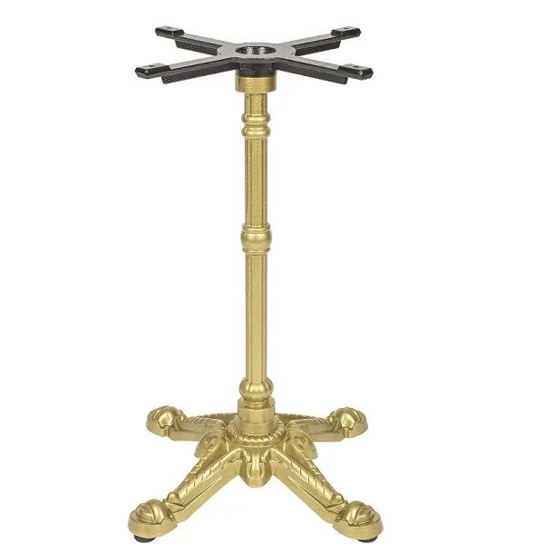 Gold Bistro 4 Leg Small Cast Iron Table Base - Dining