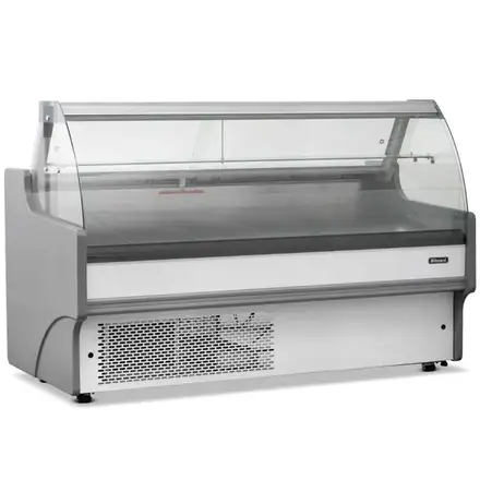 Blizzard BCG200WHV2 2m Curved Glass Serve Over Counter