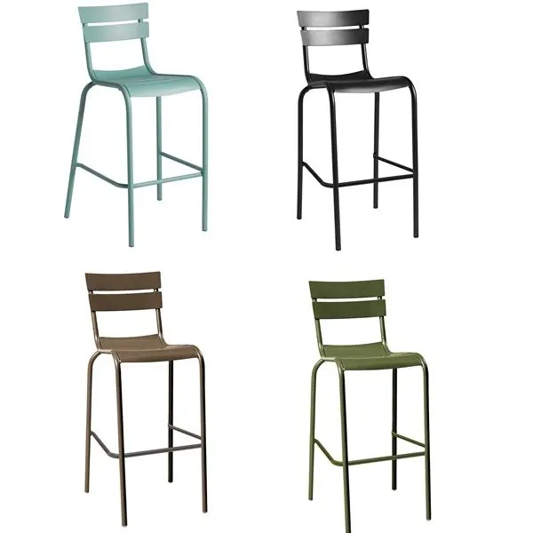 Marlow Aluminium Outdoor Bar Stools - Colour Options