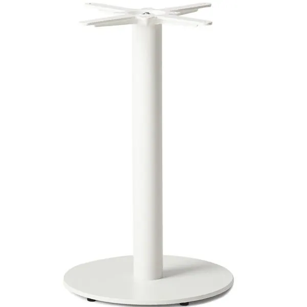 Breva Medium Round Dining Table Bases - White