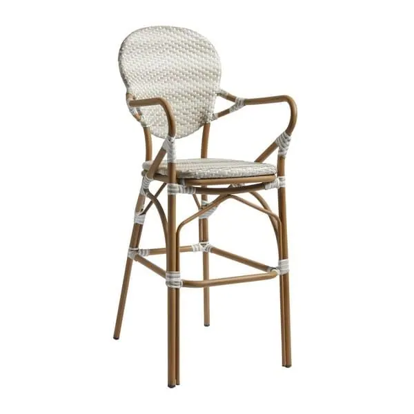 Brittany Outdoor Bar Stools - Pastel Green or Natural
