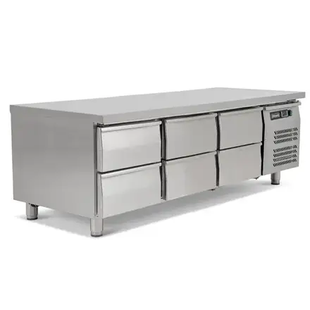 Blizzard SNC3-DRW Six Drawer Low Height Snack Counter