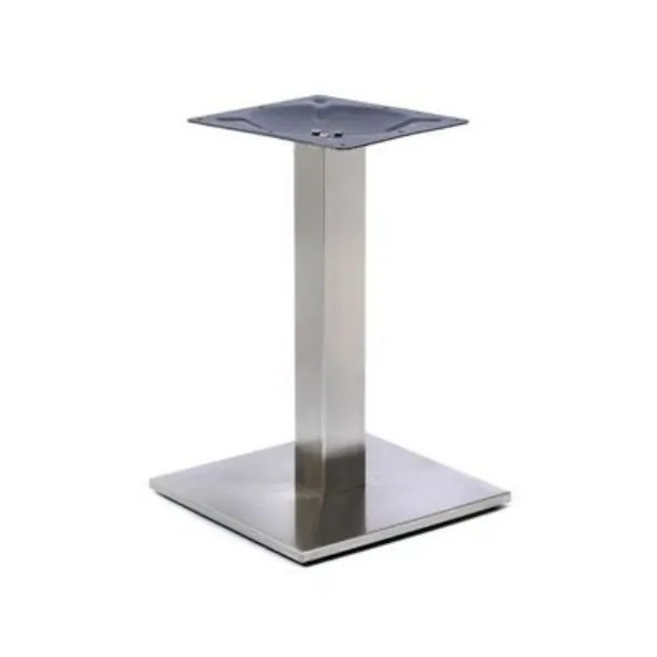 Profile Brushed Steel Coffee Table Base - Small Square