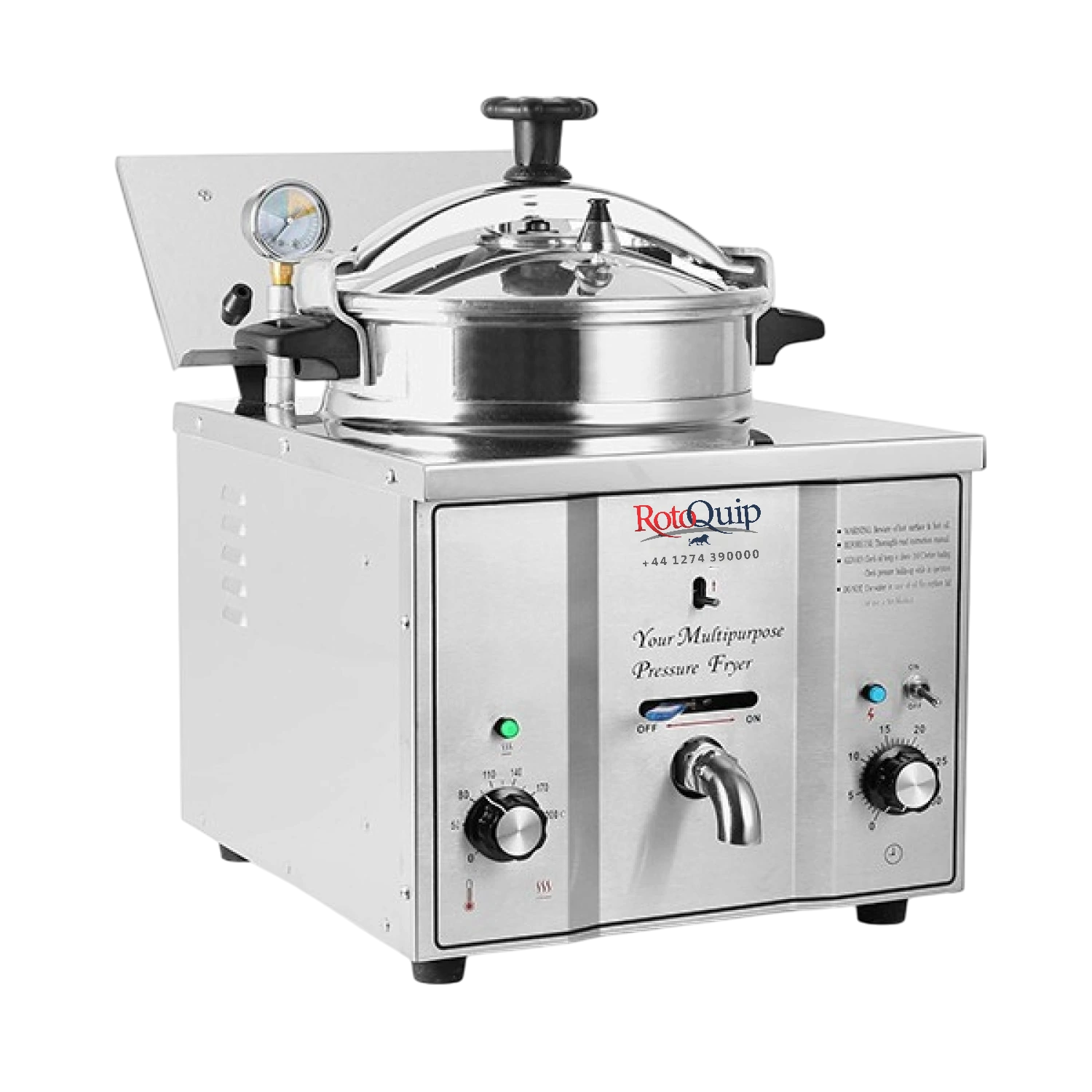 RotoQuip RMDXZ-16 16L Countertop Electric Pressure Fryer