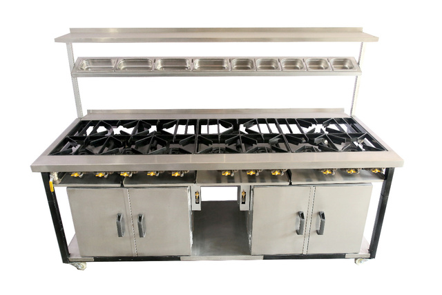 SW Cookers 11 Burner Indian Range Cooker