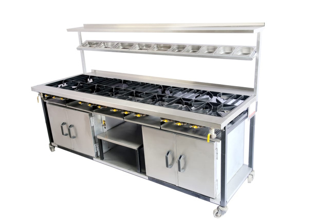 SW Cookers 12 Burner Indian Range Cooker
