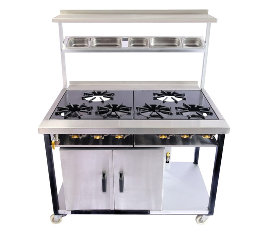 SW Cookers 6 Burner Indian Range Cooker