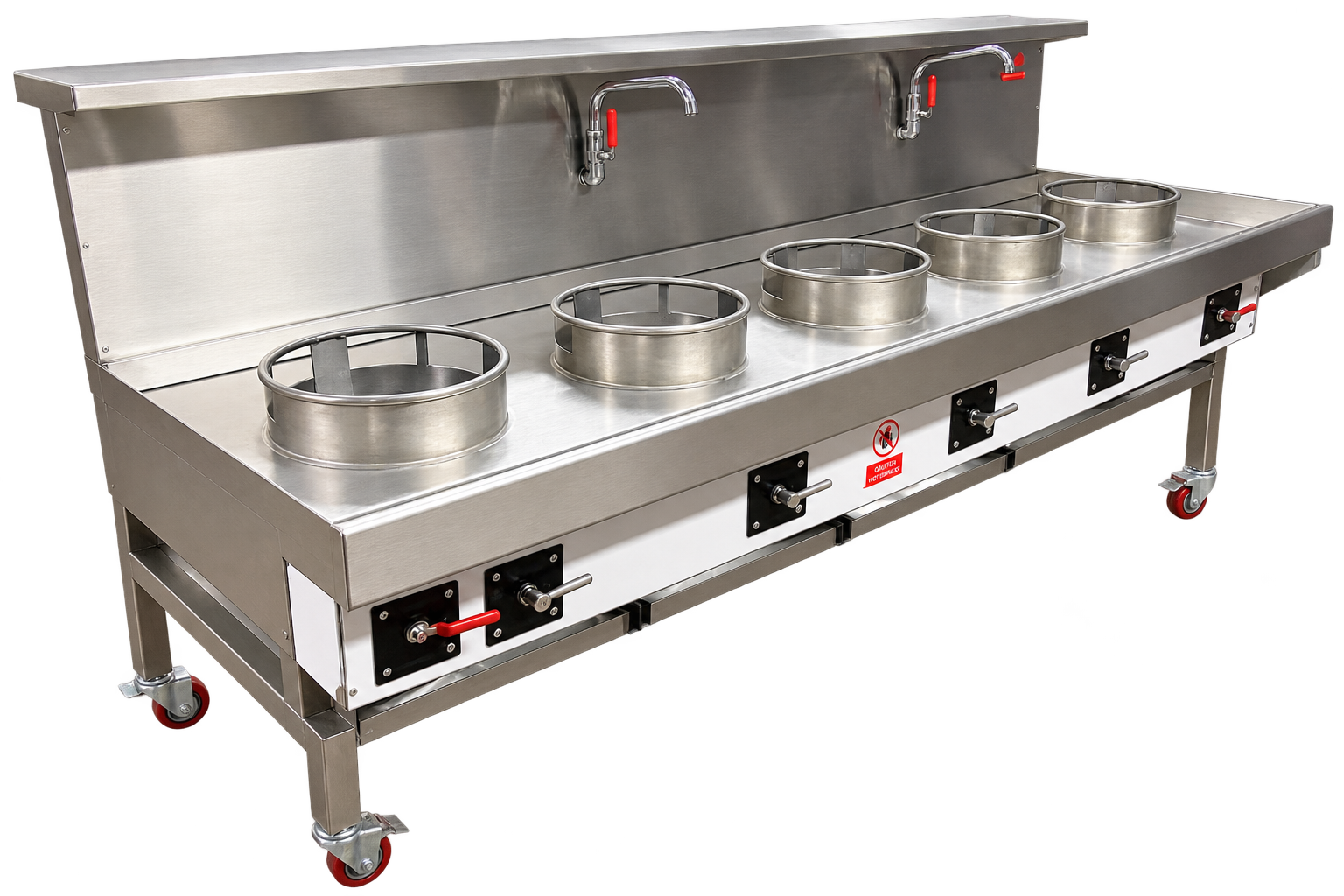 SW Cookers 5 Burner Chinese Wok Cooker — One Line