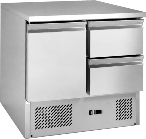 Infernus 2 Drawer Saladette Fridge 230L Refrigerated Prep Counter GN 1/1 Stainless Steel 900mm