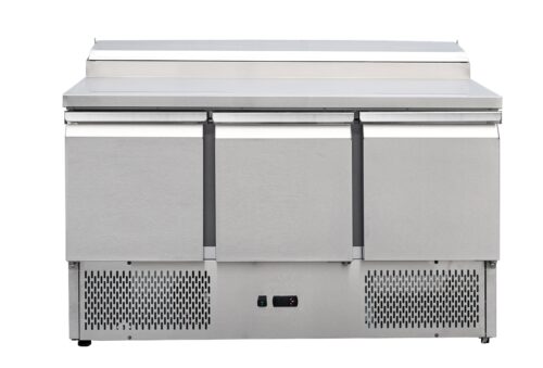 3 Door Pizza Prep Counter Fridge 392L