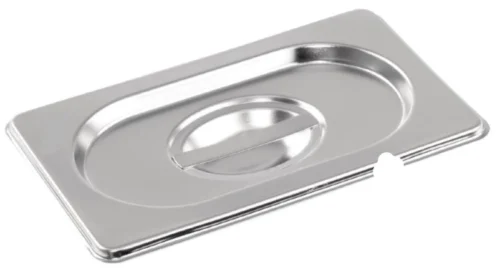 Stainless Steel 1/9 Gastronorm Container Notched Lid – Pack of 6
