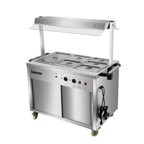 Heated Display Hot Cupboard with light 121.5cm