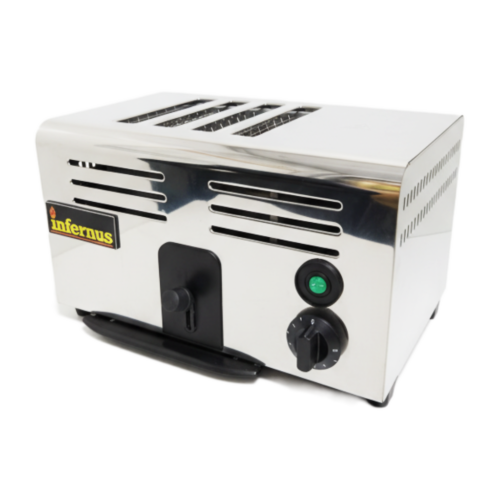 Infernus Commercial Stainless Steel Toaster – 4 Slice