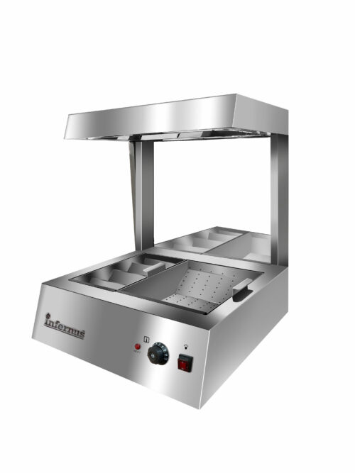 Infernus Countertop Commercial Chip Scuttle with Bag Station