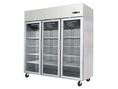 Atosa Slimline Glass Door Upright Display Fridge – Triple Door